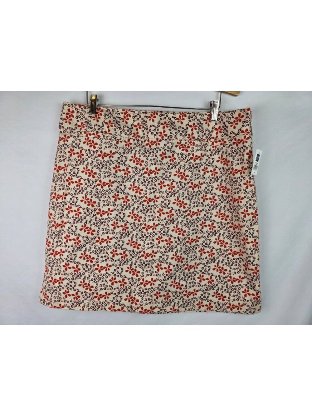 GAP Women's Skirt Size 16 Pink Floral Pencil Side Slits Pockets Skirt